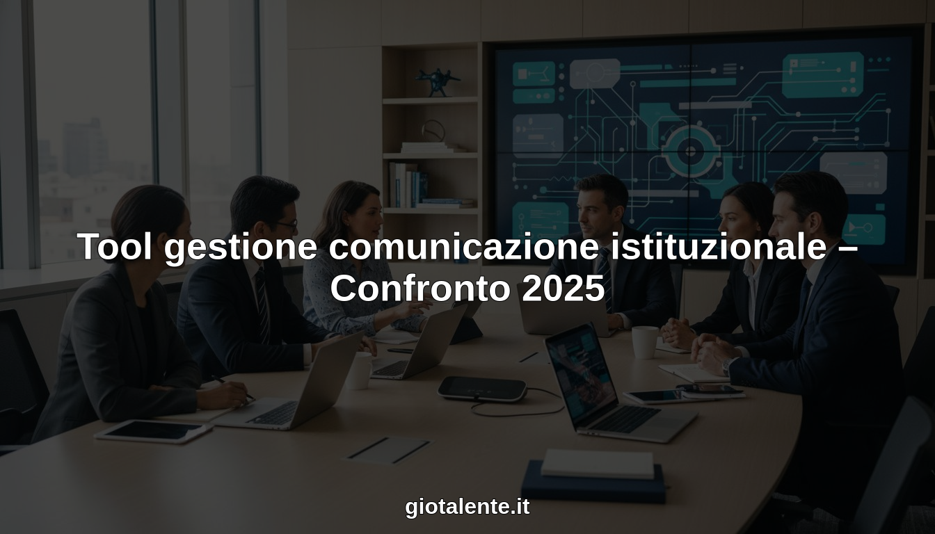 Tool gestione comunicazione istituzionale – Confronto 2025