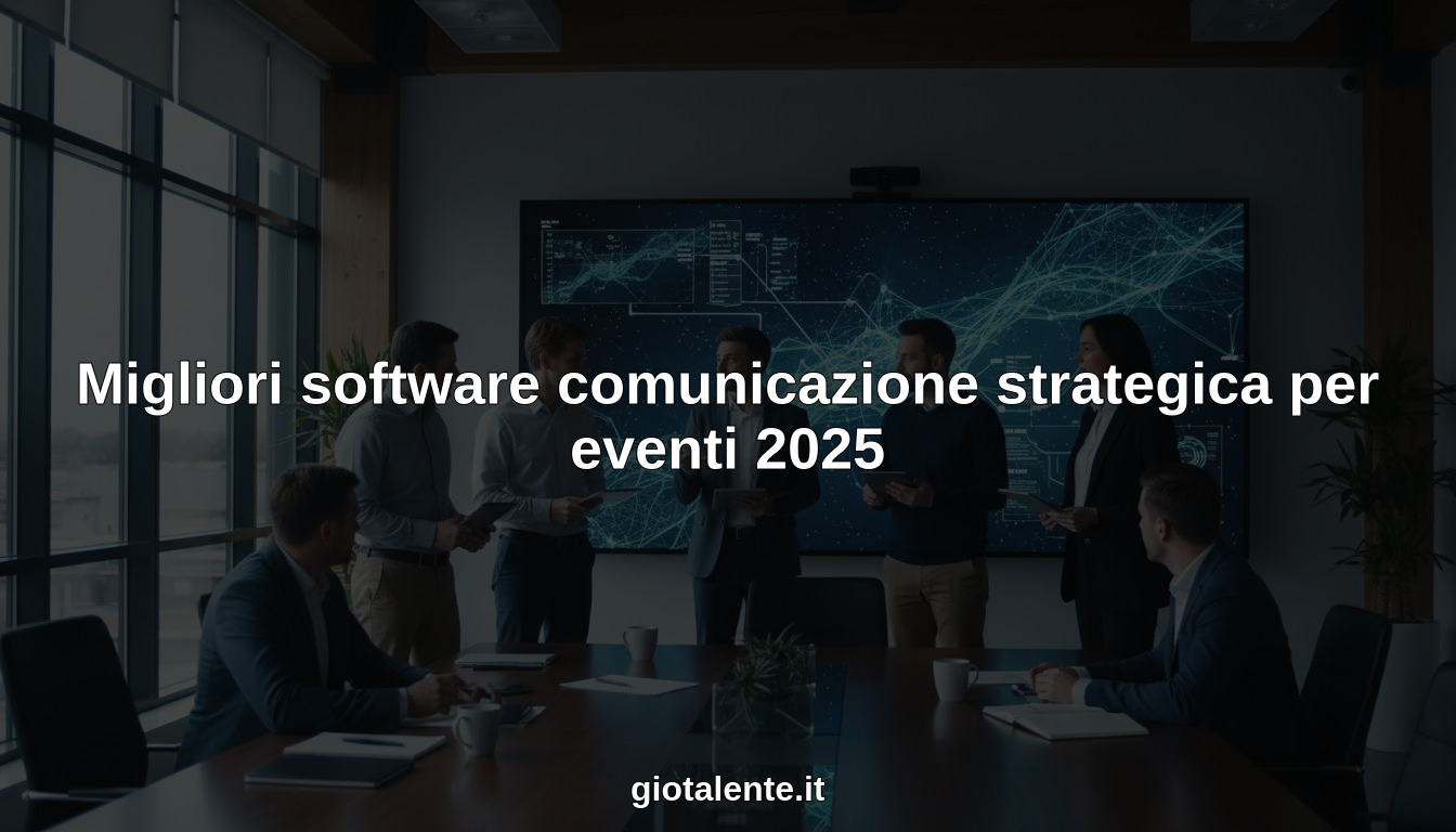 Migliori software comunicazione strategica per eventi 2025