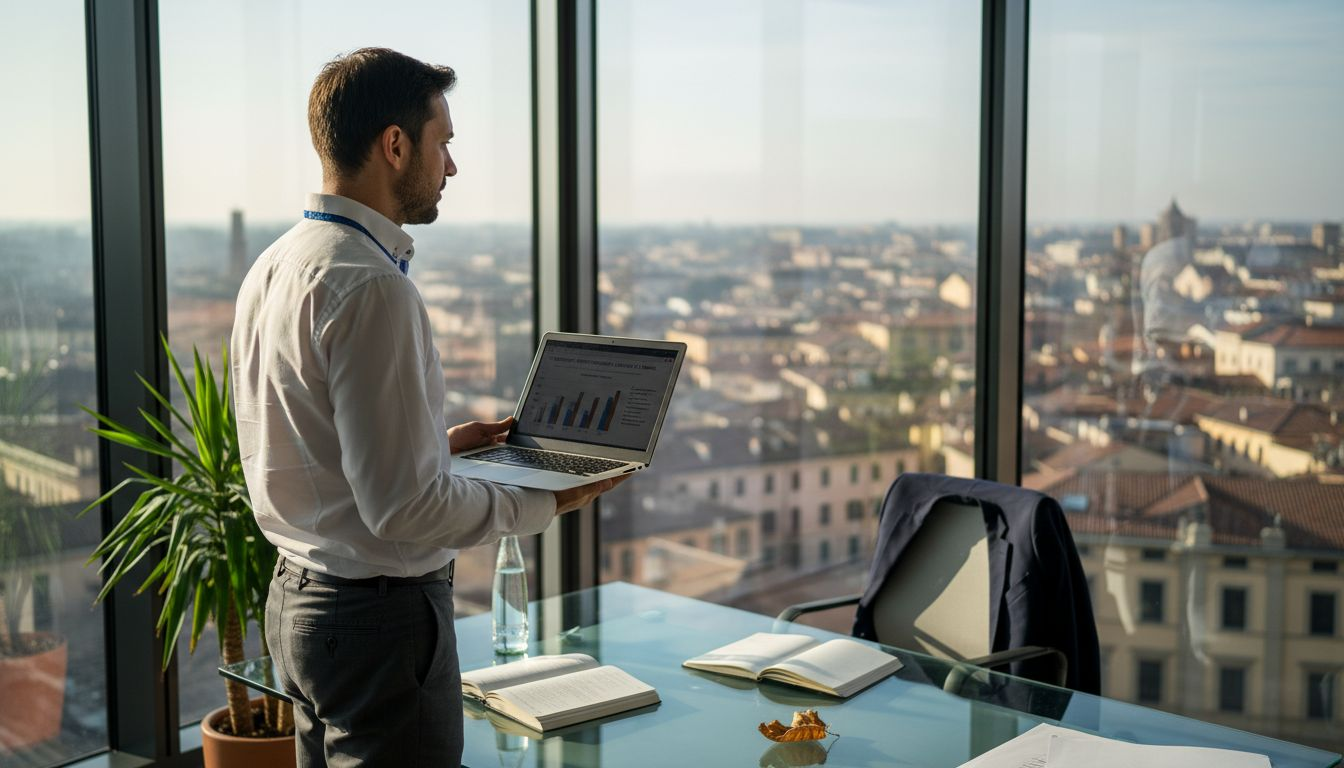 Un manager si interroga su come trovare il giusto equilibrio tra lavoro e vita privata in ufficio.