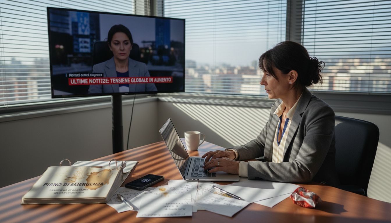 Responsabile della comunicazione al lavoro durante una situazione di crisi