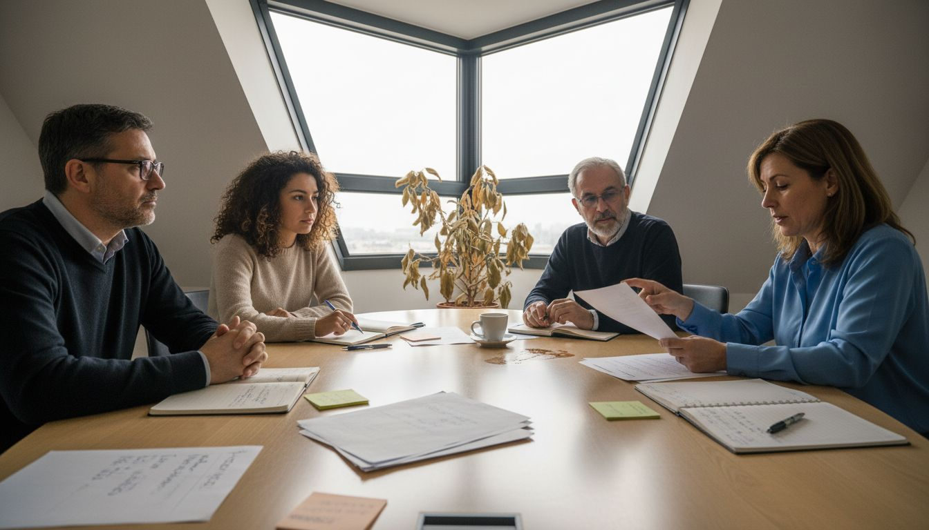 Il nostro team aziendale impegnato in una sessione di formazione sulla comunicazione.