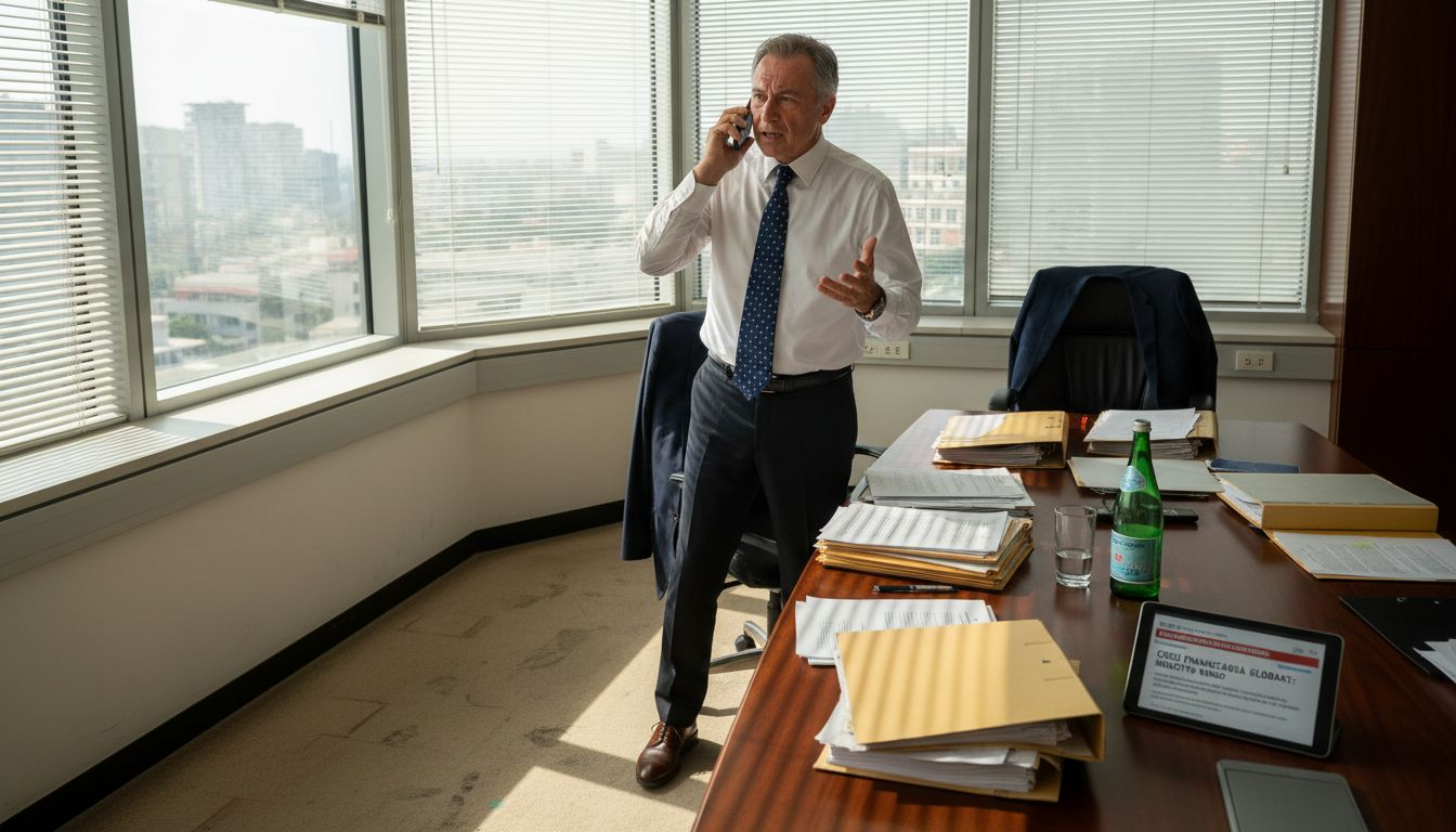 Il dirigente alle prese con una situazione di crisi nel suo ufficio al vertice