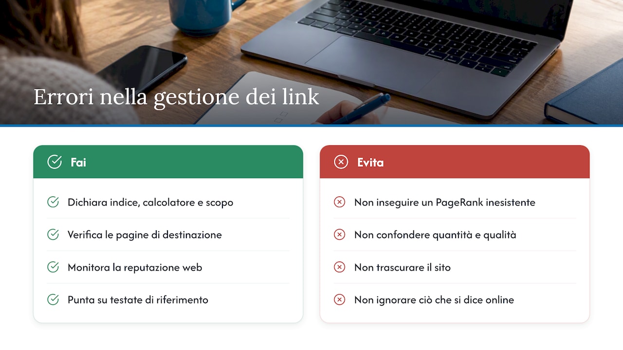 Gli errori più comuni — overview diagram